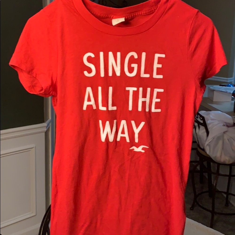 Hollister red T shirt